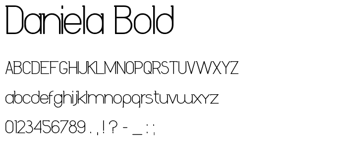 Daniela Bold font